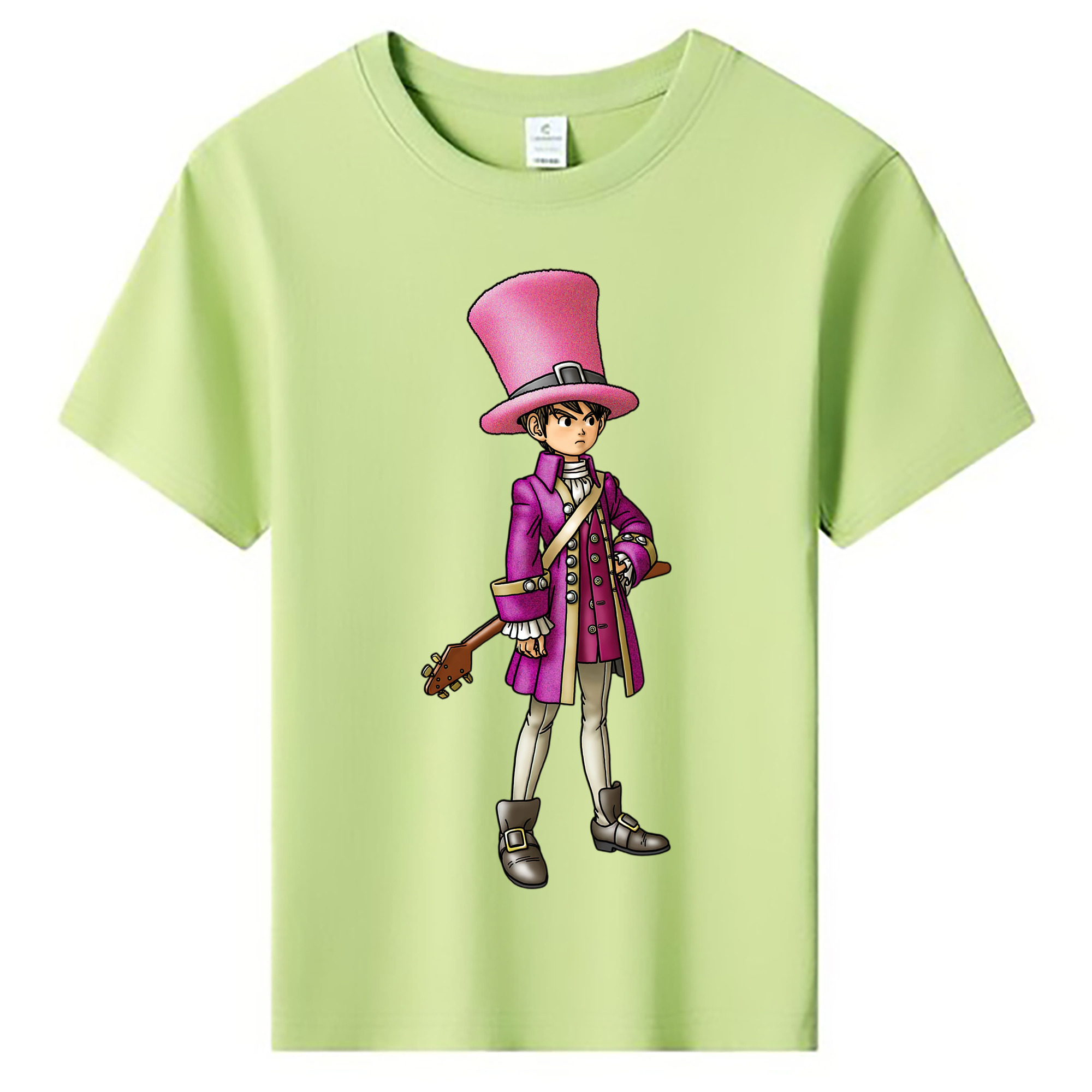 （画像用） ドラゴンクエスト Doragon Kuesuto Dragon Quest 綿100％キッズTシャツ（フロントプリント）